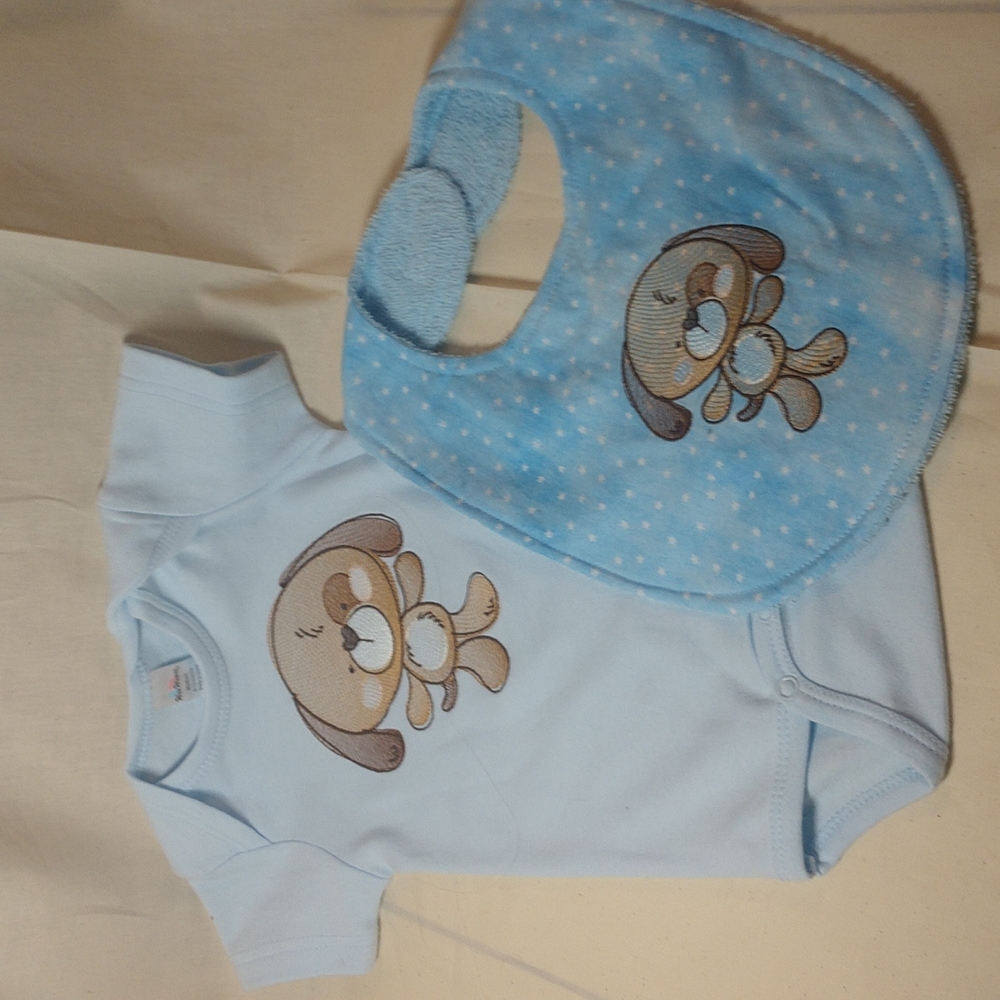 Onesie and bib set